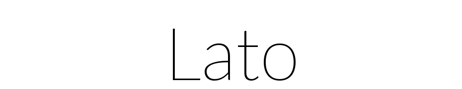 Lato Thin Font Download Free